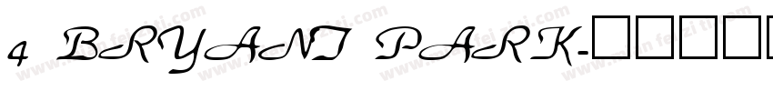4 BRYANT PARK字体转换